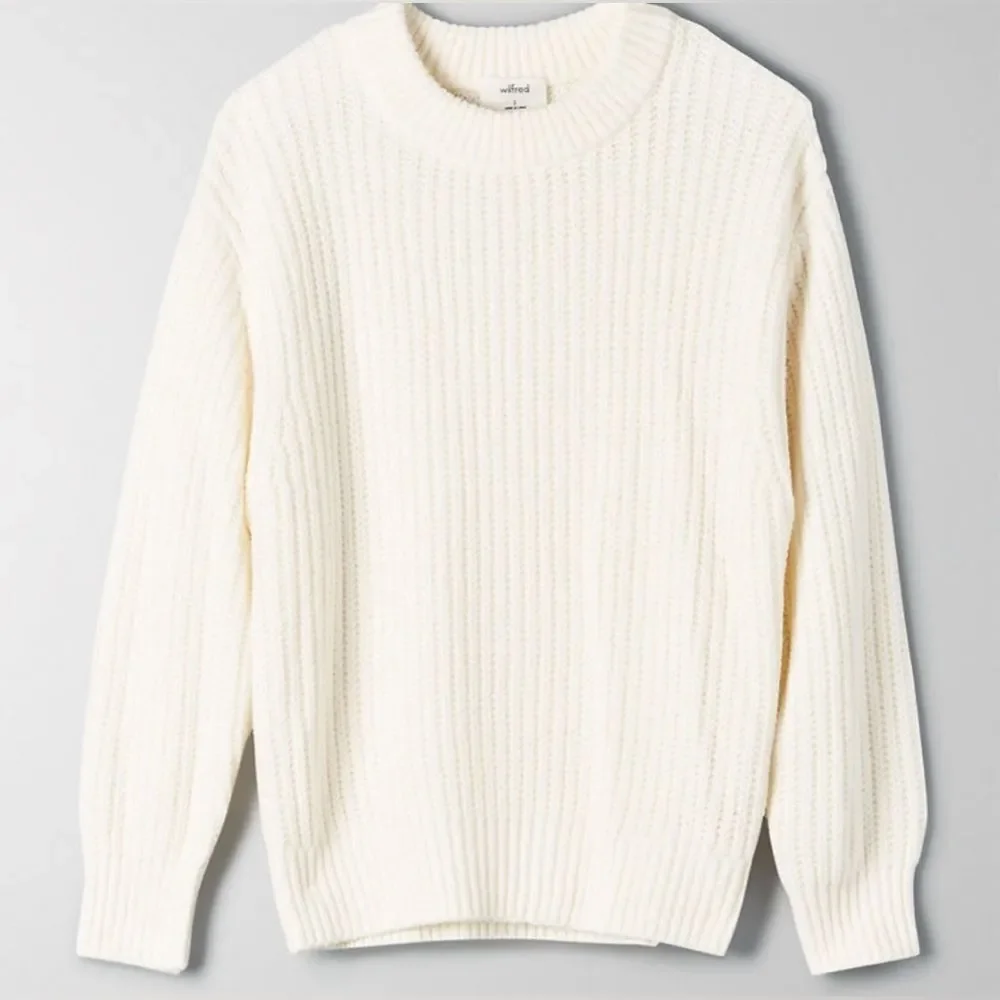 Aritzia Wilfred Essential Chenille Sweater in Oak size XS